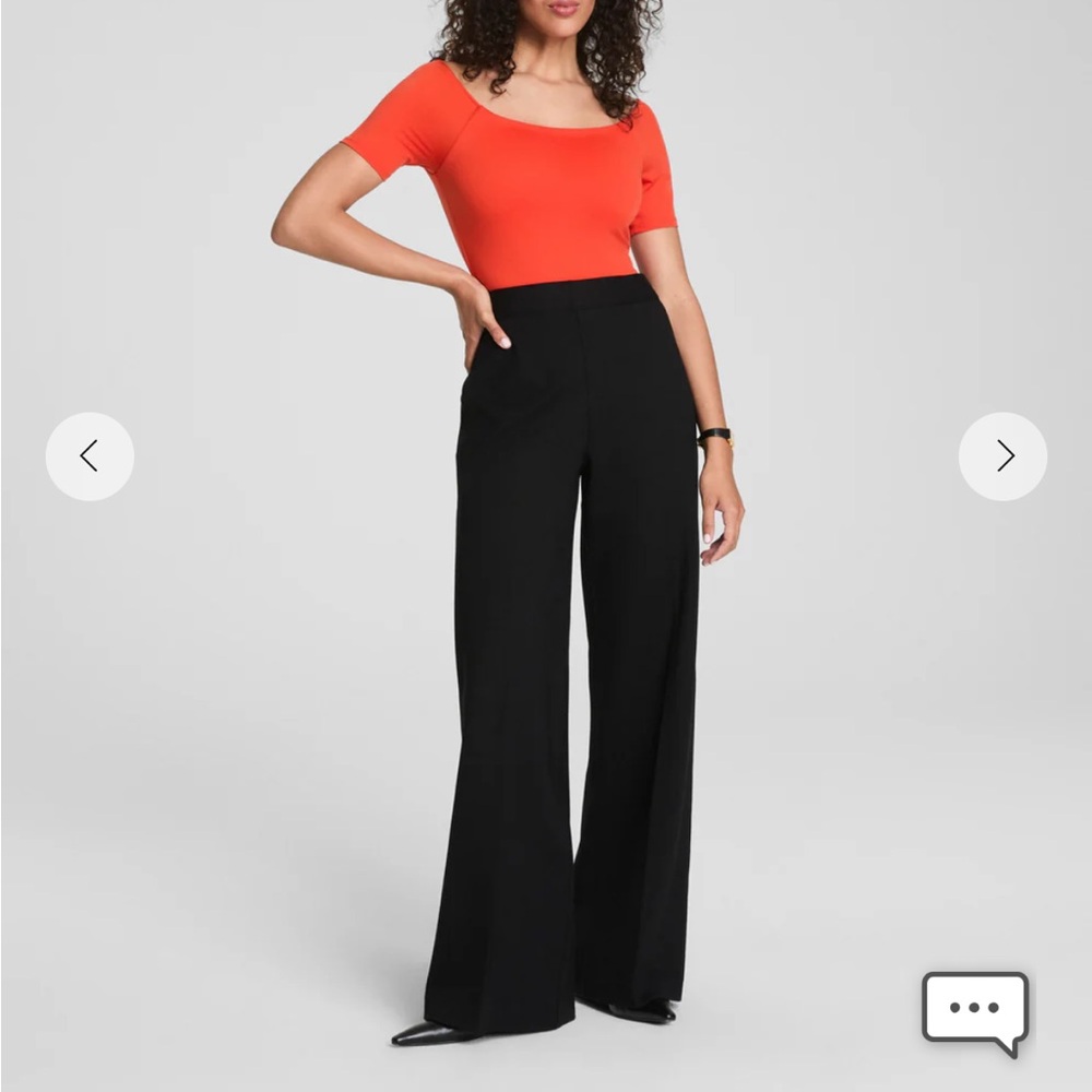 SPANX Ponte Wide Leg Pant - Black